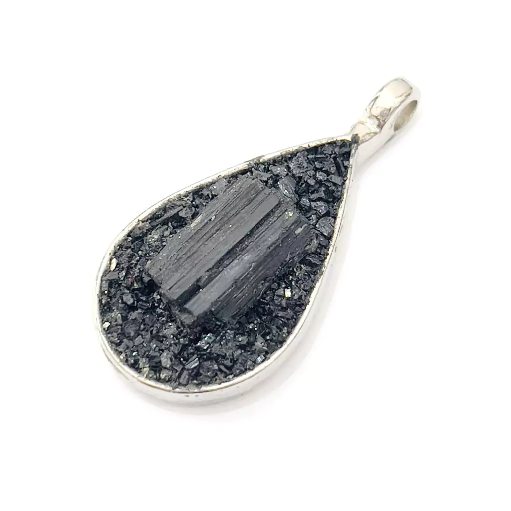 SKU 17.964 DIJE GOTA CAZUELA TURMALINA CON BASE TURMALINA