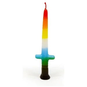 VELA ESPADA CHICA 7 COLORES 19X5CM