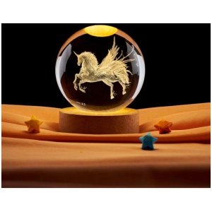 LAMPARA ESFERA UNICORNIO GRANDE 6CM