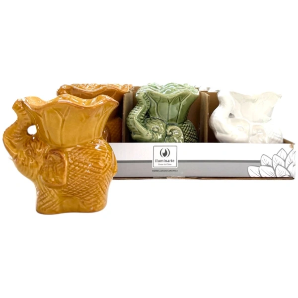 DISPLAY HORNITO ELEFANTE 10 CM X 12U CERAMICA ILUMINARTE