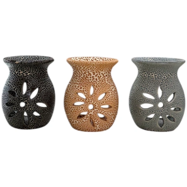 DISPLAY HORNITO TEXTURA CON FLOR 8 CM X 20U CERAMICA ILUMINARTE