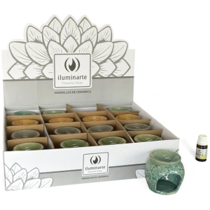 DISPLAY HORNITO FLORES LABRADAS 7 CM X 16 UNI CERAMICA IL
