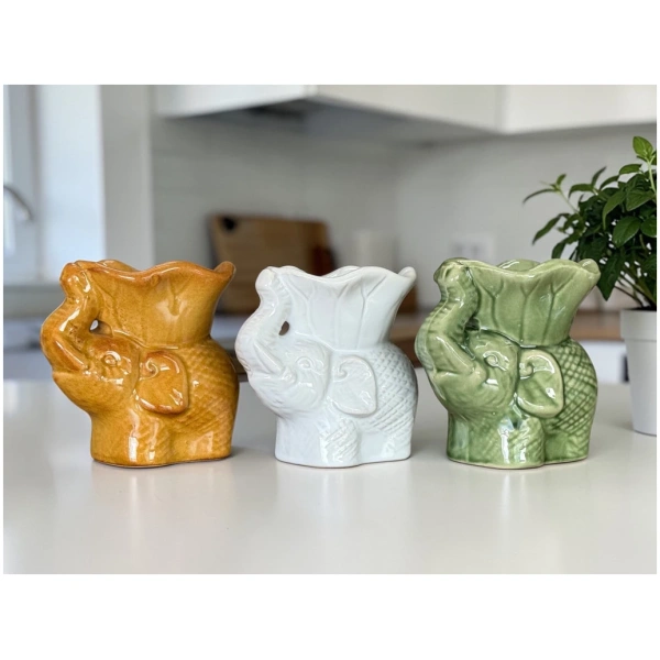 HORNITO ELEFANTE 10 CM CERAMICA ILUMINARTE
