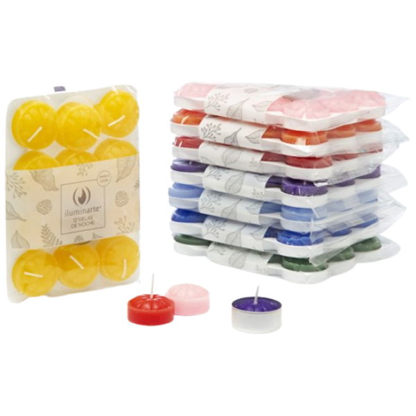 Velas de noche x 12 unidades