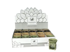 DISPLAY HORNITO FLOR DE LOTO 7,8 CM X 20U CERAMICA ILUM