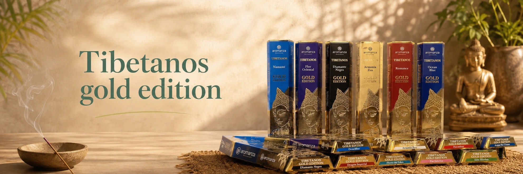 Sahumerios Tibetanos gold edition de Aromanza